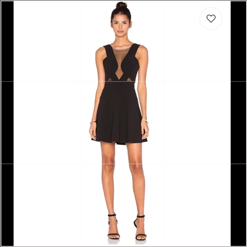 BCBGMaxAzria Britney Sheet Cutout Dress in Black